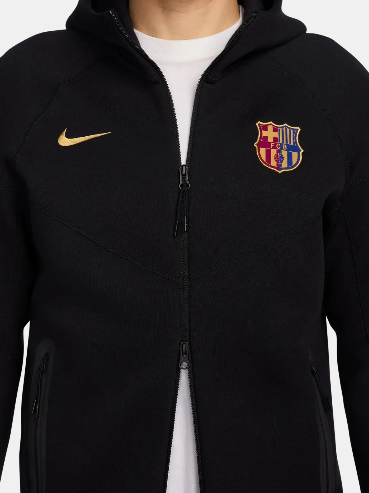 Cheap Chaqueta tech negra Barça Nike Hombre Chándals | Chándals