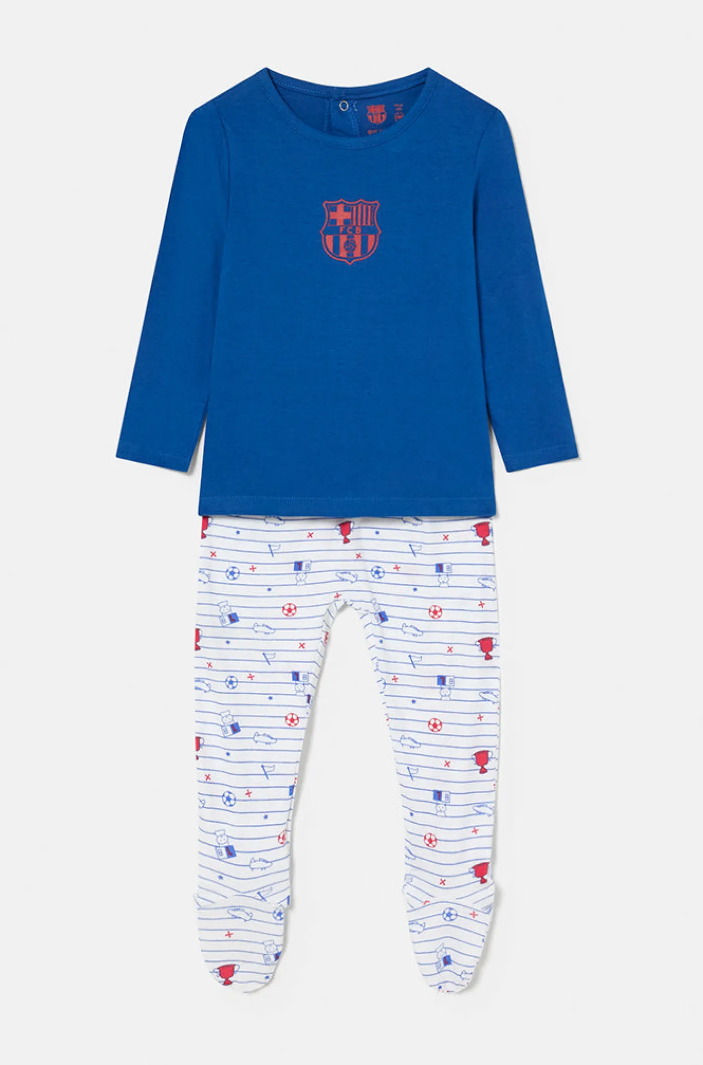 Best Conjunto de camiseta y polaina algodón Barça – Bebé Niños Bebés