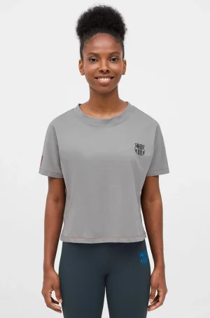 Cheap Crop top gris Barça - Mujer Mujer Camisetas Y Polos | Chándals