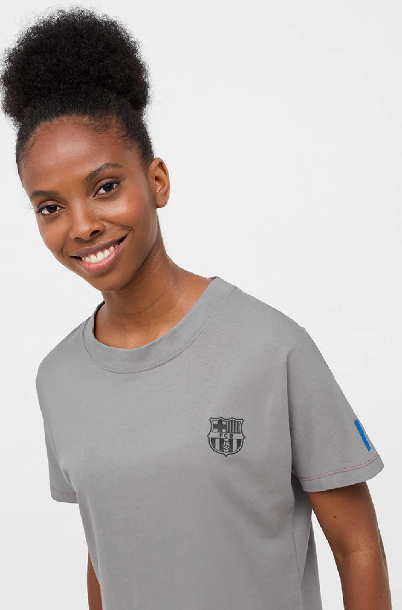 Cheap Crop top gris Barça - Mujer Mujer Camisetas Y Polos | Chándals