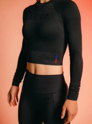 Cheap Crop top negro Barça - Mujer Mujer Camisetas Y Polos | Chándals