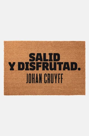 Shop Felpudo "Salid y disfrutad" de la Colección Johan Cruyff Accesorios Del Hogar