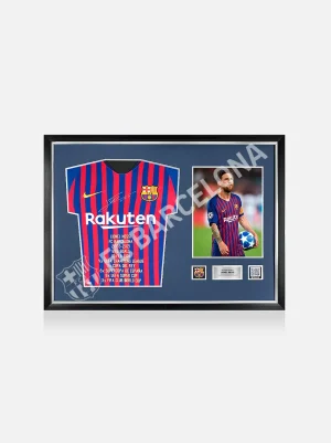 Sale MESSI | Camiseta Frontal Firmada y Enmarcada del FCB 18-19 Colección Messi | Memorabilia Firmado