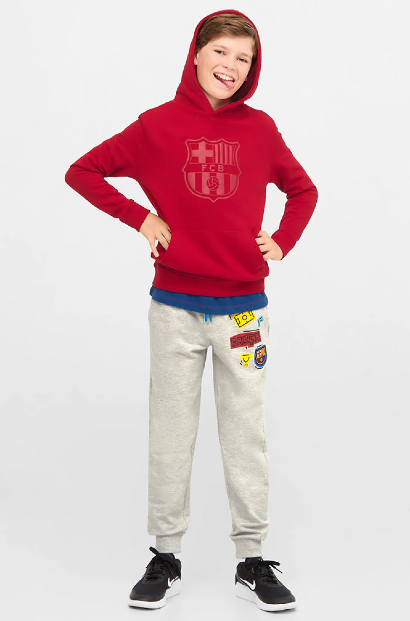 Online Pantalón gris Barça - Junior Niños Pantalones Y Shorts | Chándals