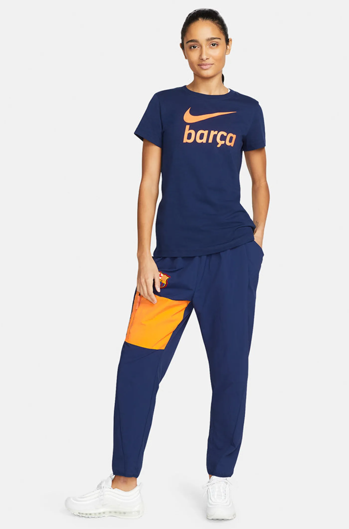 Fashion Pantalón marino Barça Nike - Mujer Mujer Pantalones Y Shorts