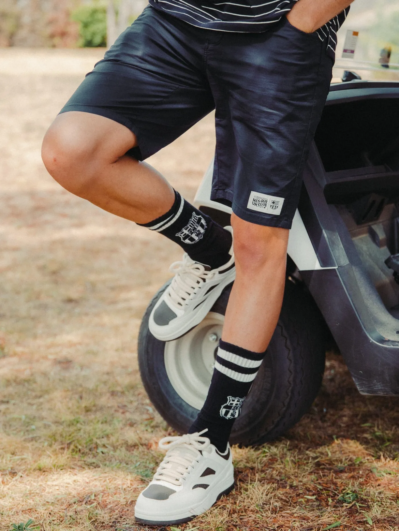 Store Pantalones cortos gris Barça Hombre Pantalones Y Shorts