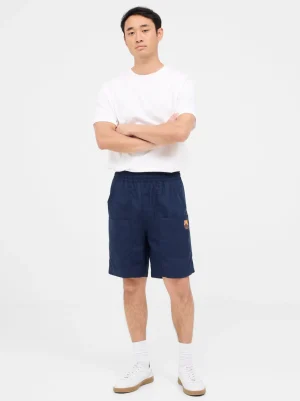 Sale Pantón corto azul marino Barça Hombre Pantalones Y Shorts