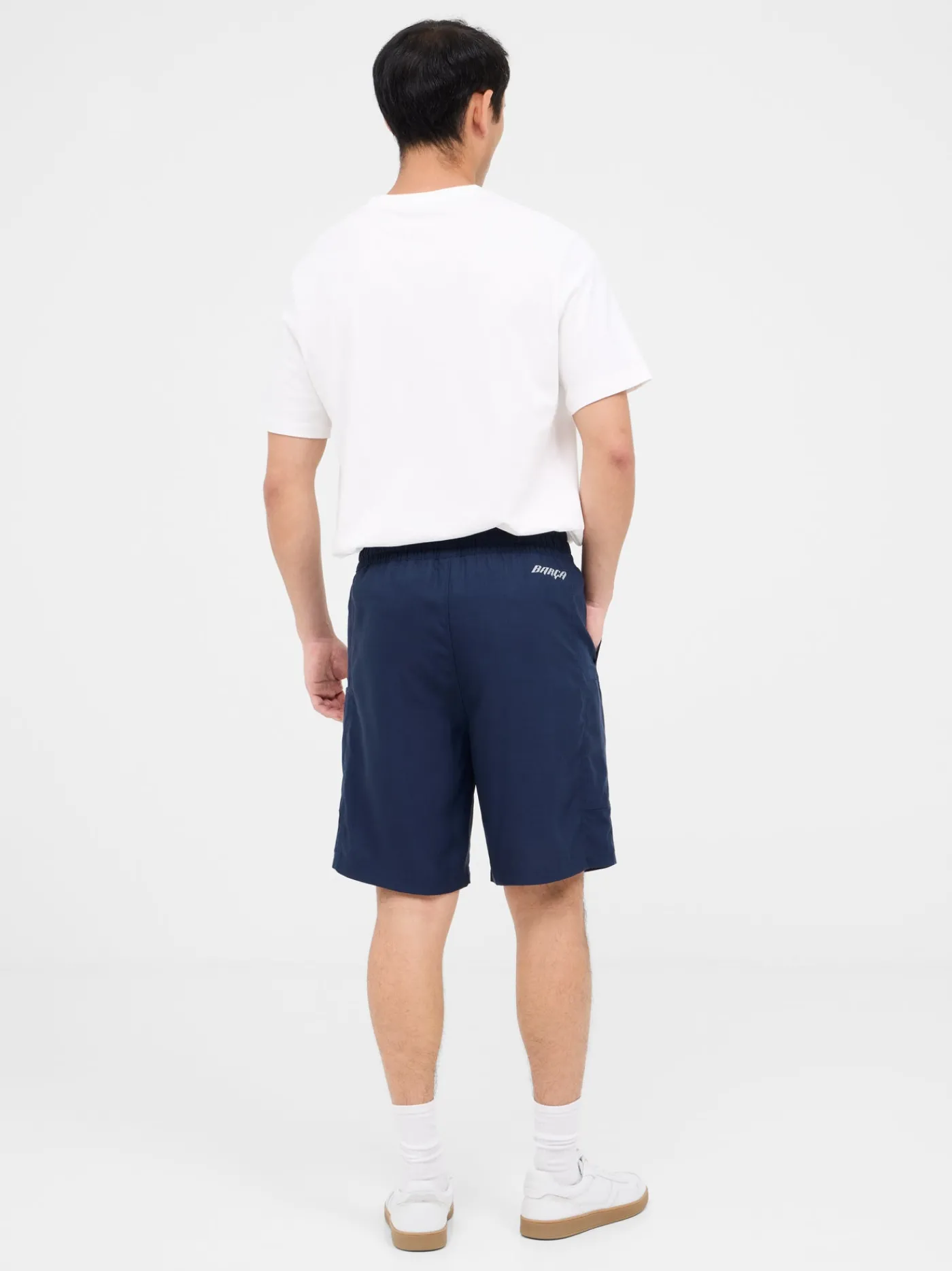 Sale Pantón corto azul marino Barça Hombre Pantalones Y Shorts