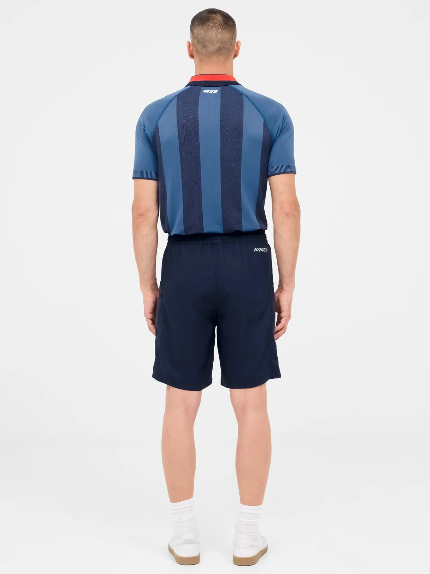 Sale Pantón corto azul marino Barça Hombre Pantalones Y Shorts