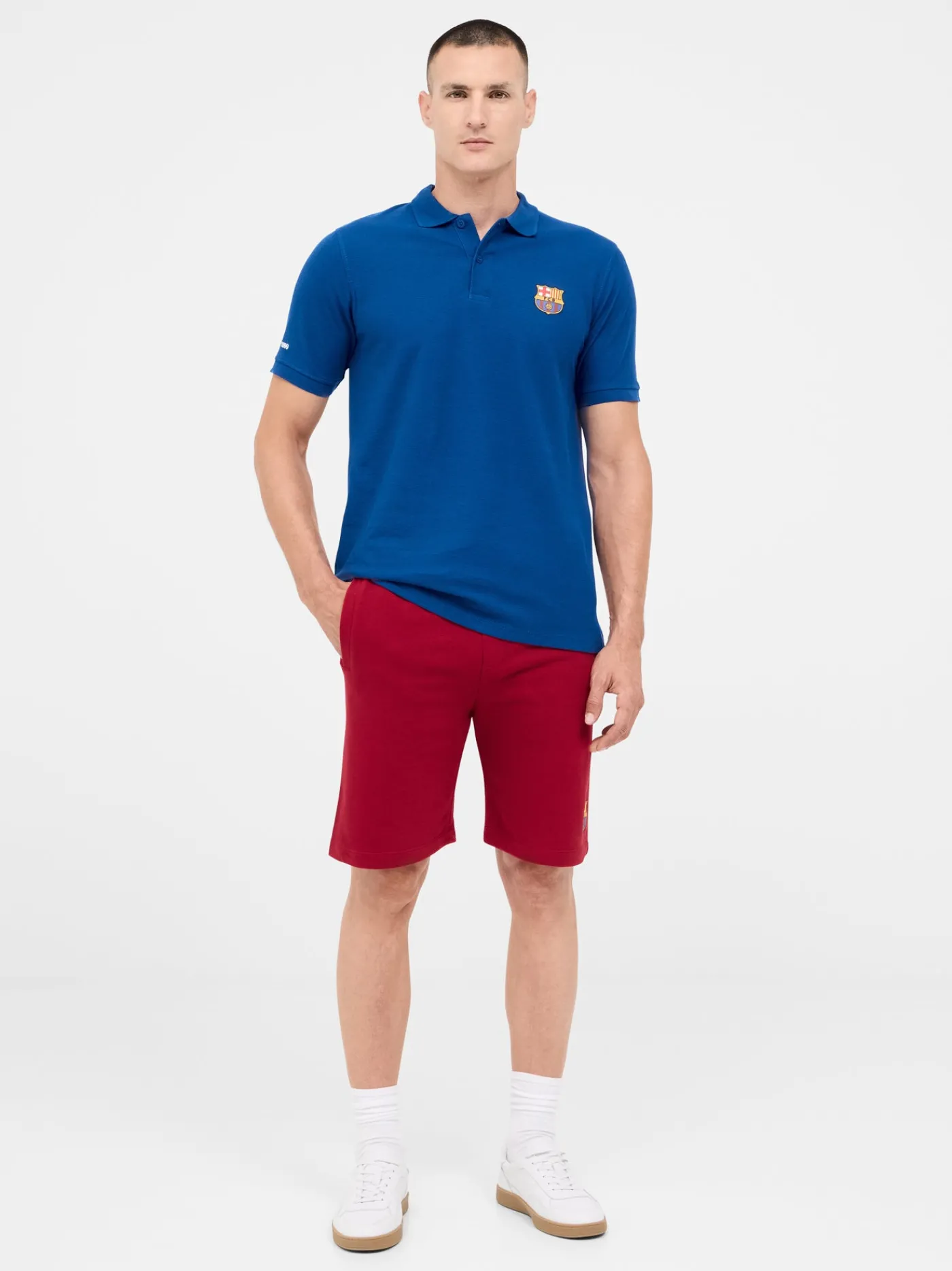 Outlet Polo azul Barça Hombre Camisetas Y Polos