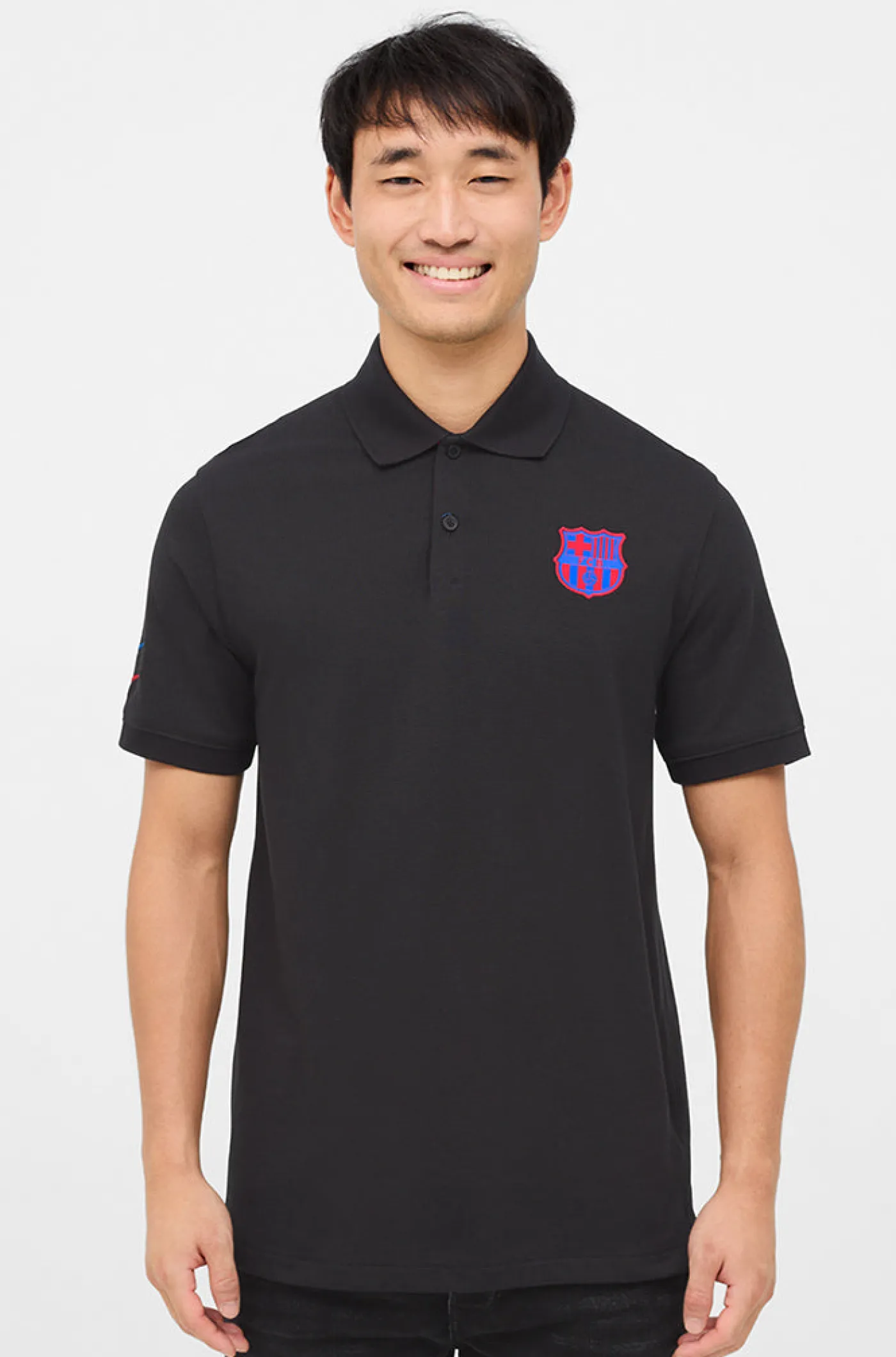 Cheap Polo escudo contraste Barça Nike Hombre Camisetas Y Polos