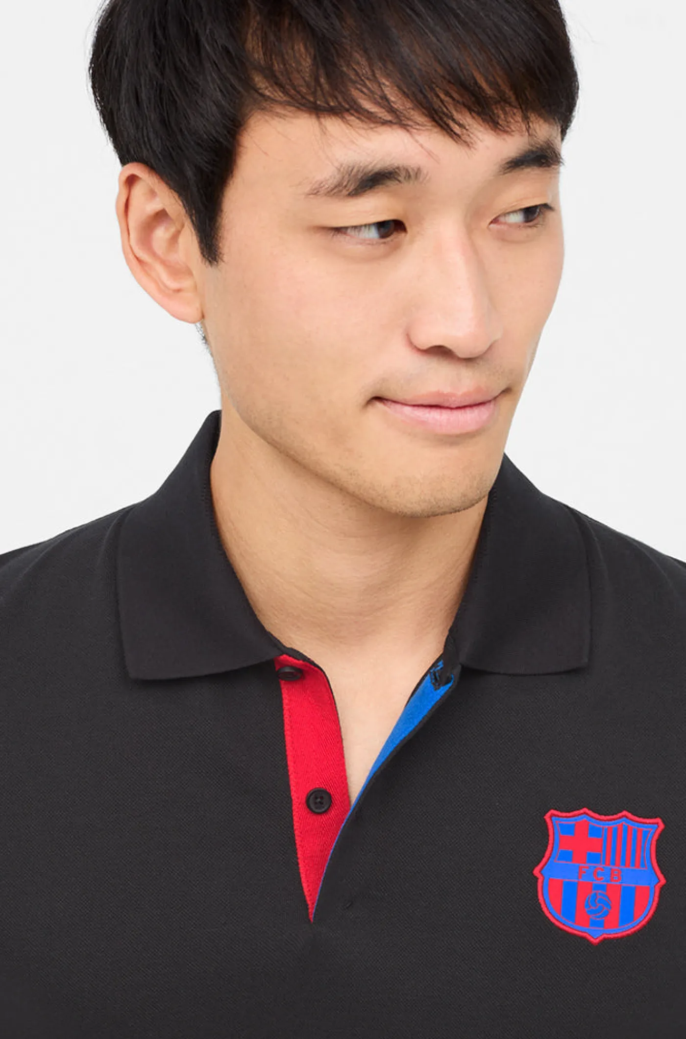 Cheap Polo escudo contraste Barça Nike Hombre Camisetas Y Polos