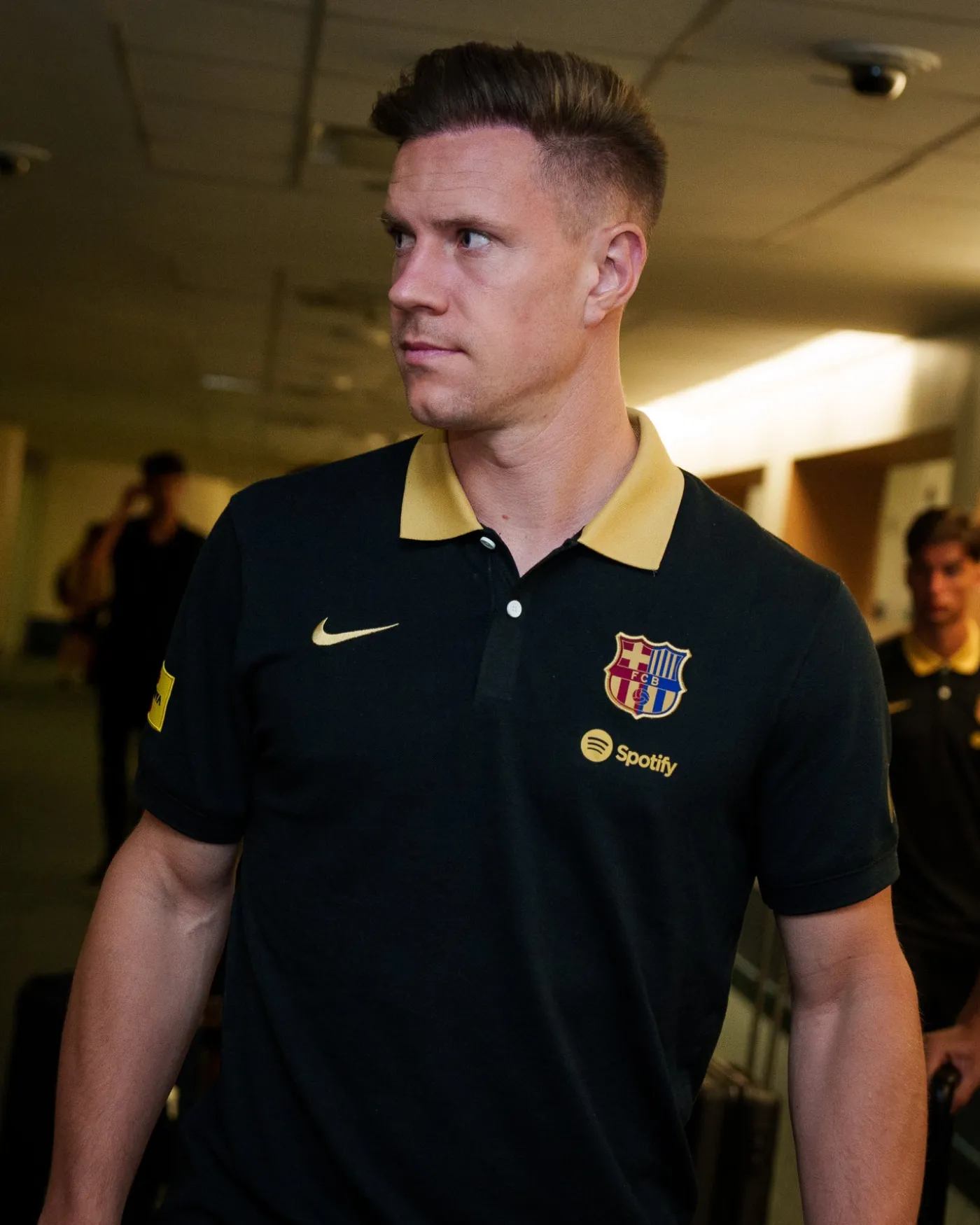 Cheap Polo escudo negro Barça Nike Hombre Camisetas Y Polos