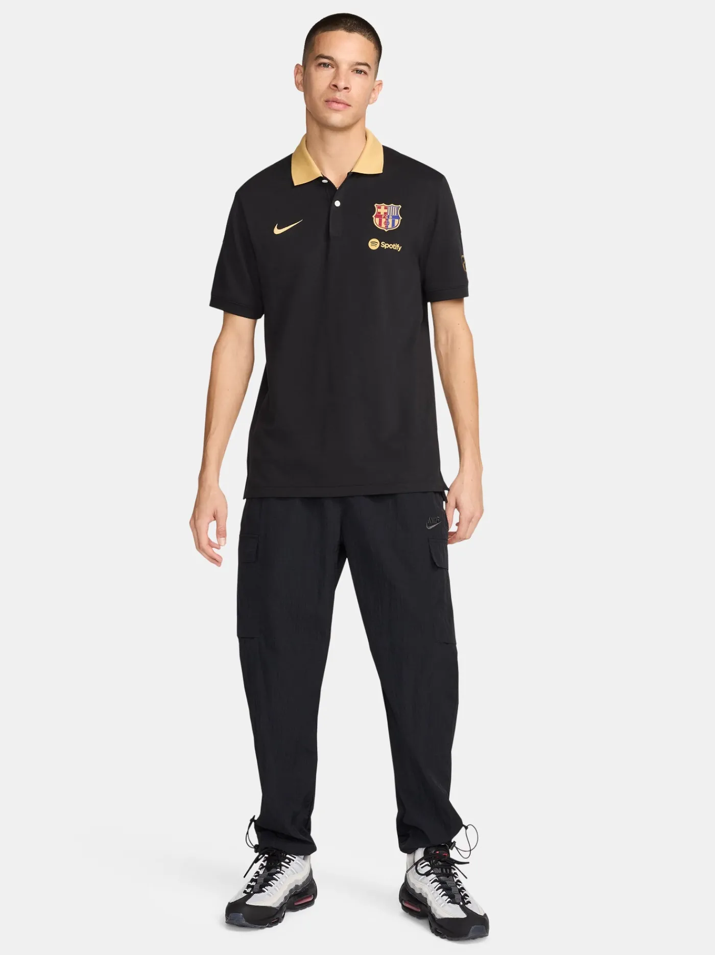 Cheap Polo escudo negro Barça Nike Hombre Camisetas Y Polos
