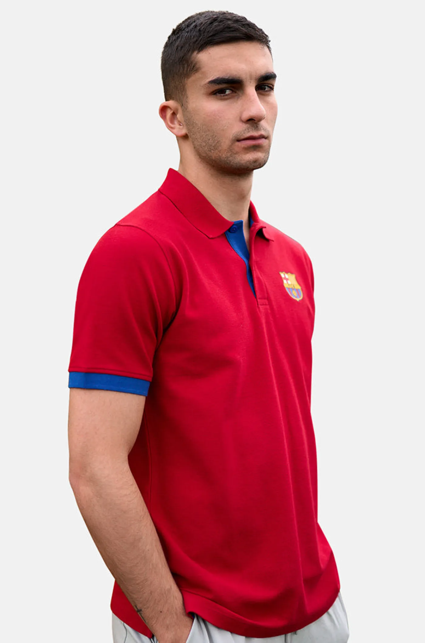 Discount Polo grana Barça Hombre Camisetas Y Polos
