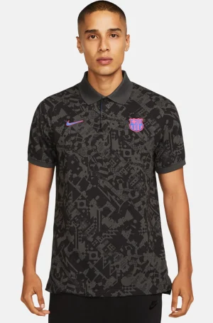 New Polo gris Barça Nike Hombre Camisetas Y Polos