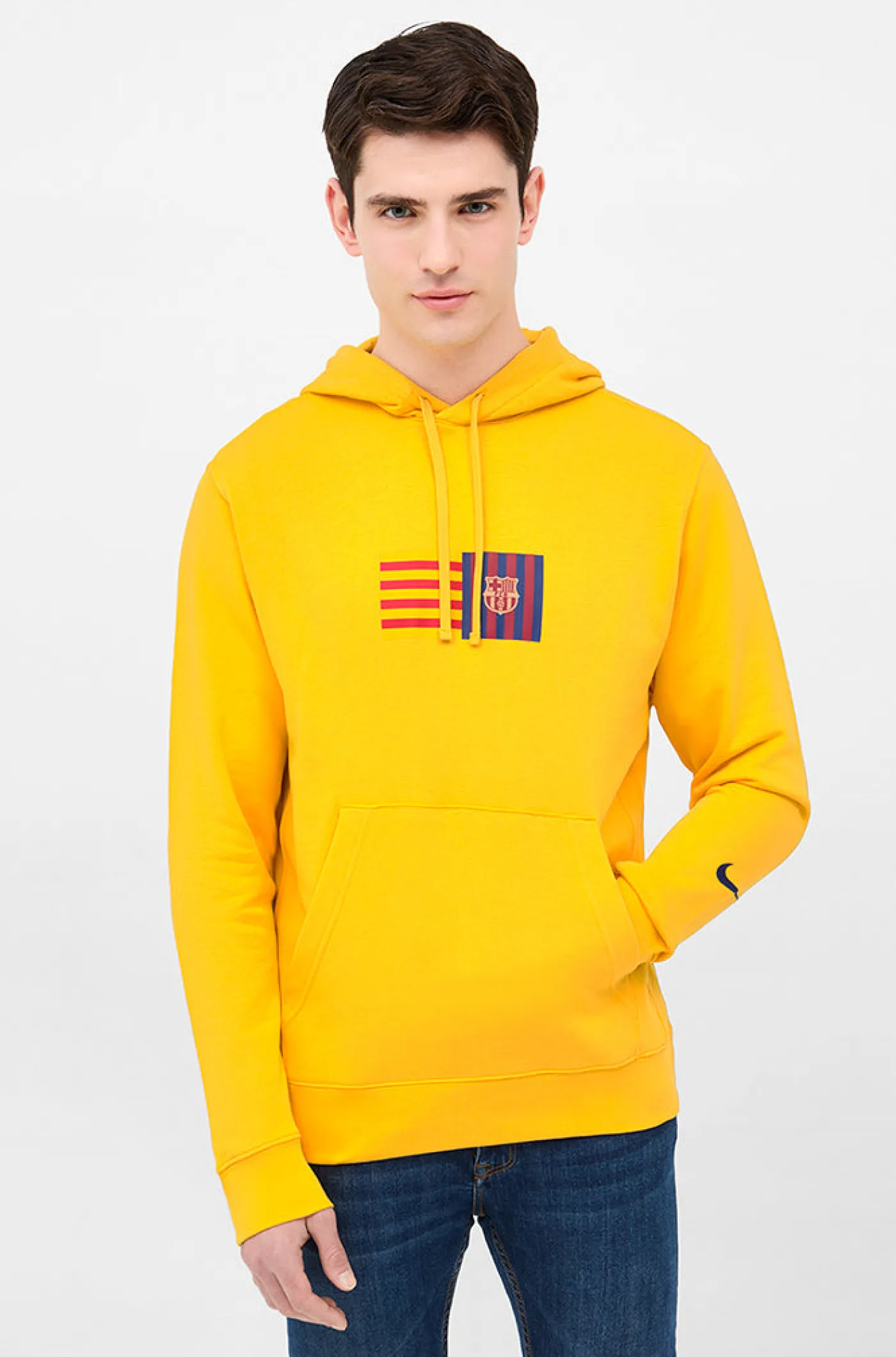 Cheap Sudadera amarilla Barça Nike Hombre Sudaderas