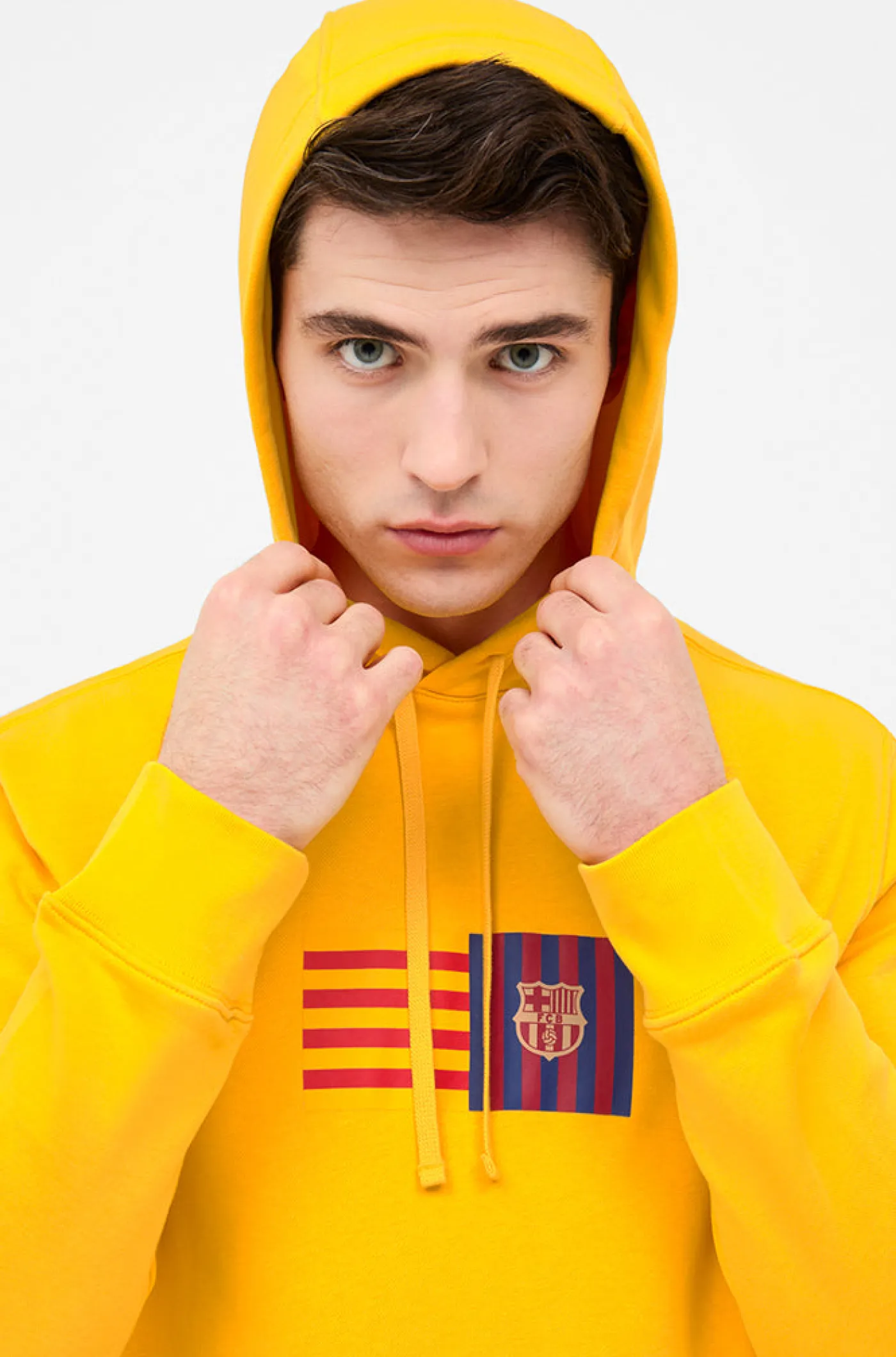 Cheap Sudadera amarilla Barça Nike Hombre Sudaderas