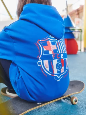 Online Sudadera azul Barça - Junior Niños Sudaderas