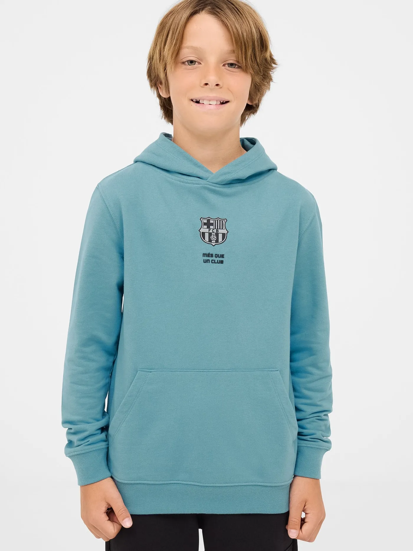 Best Sale Sudadera azul con capucha Barça - Junior Niños Sudaderas | Chándals