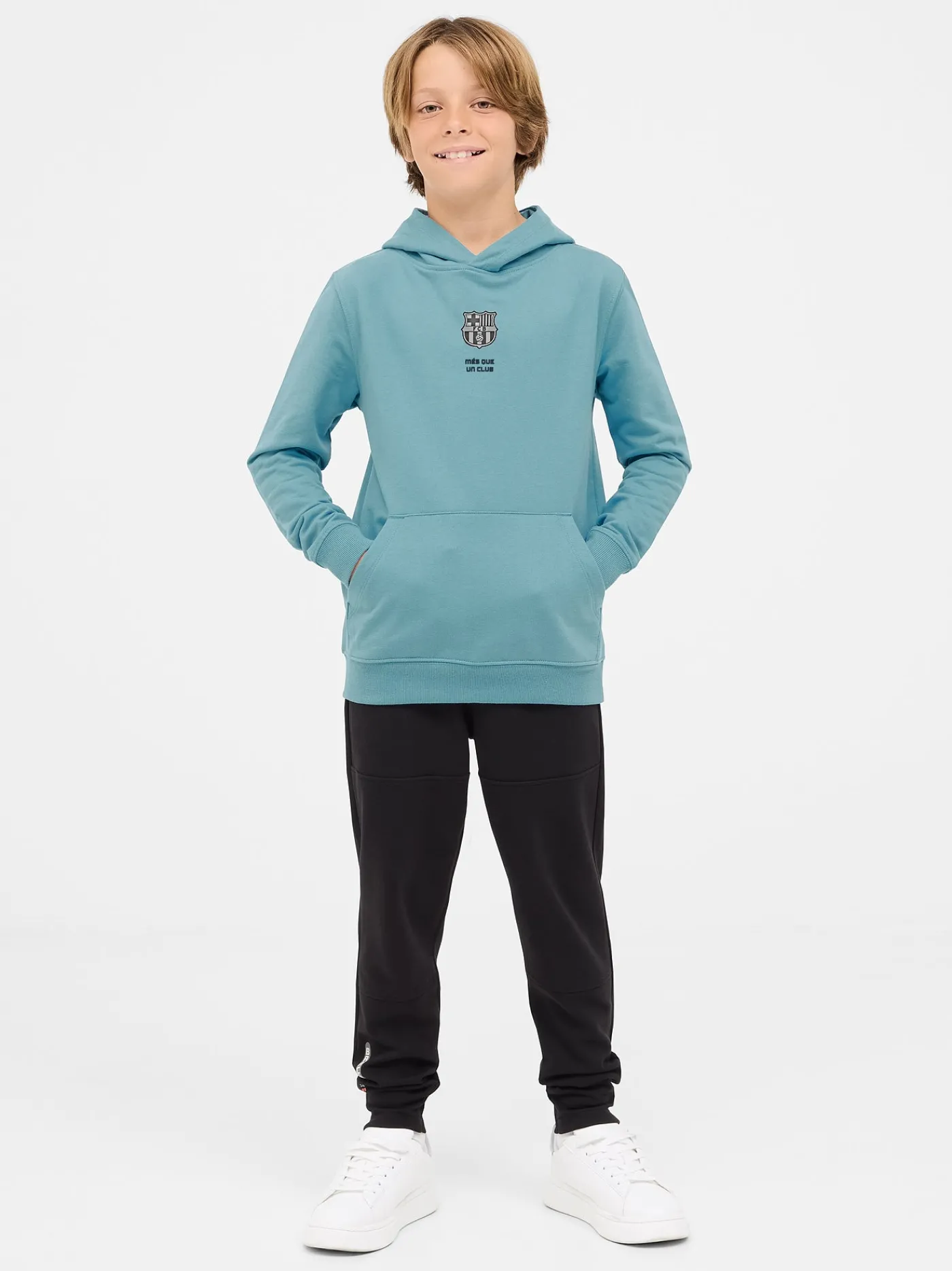 Best Sale Sudadera azul con capucha Barça - Junior Niños Sudaderas | Chándals