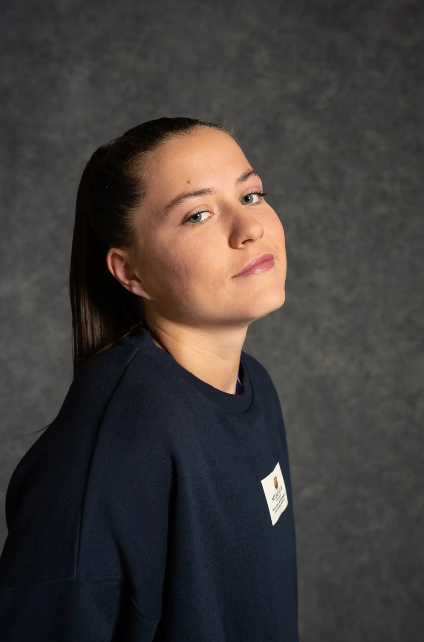 Store Sudadera azul marino Barça - Mujer Mujer Sudaderas Y Jerséis