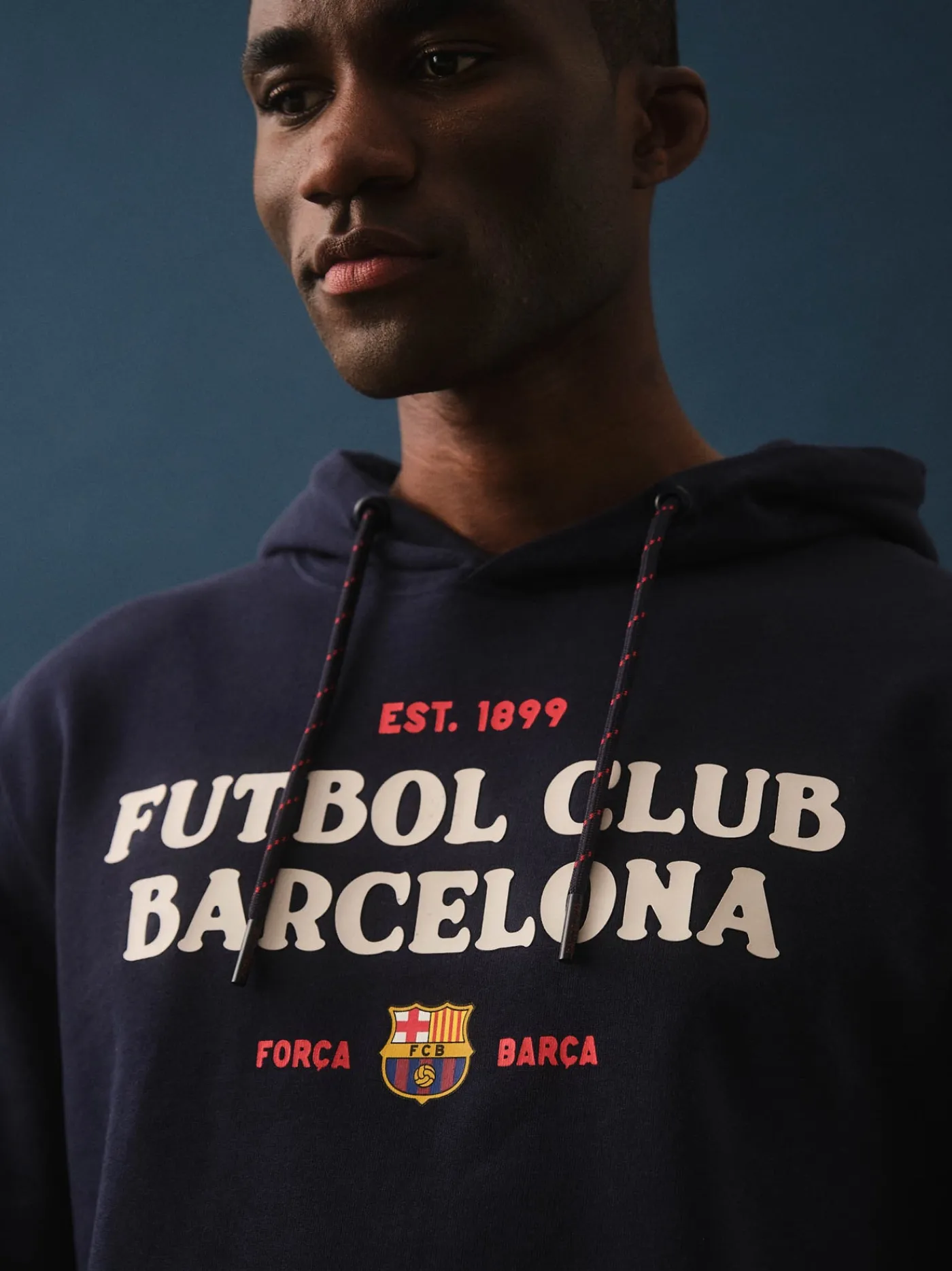 New Sudadera Barça con escudo azul marino Hombre Sudaderas | Chándals