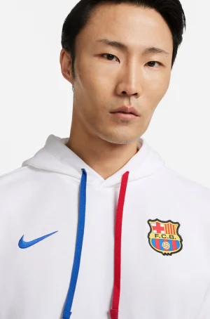 Cheap Sudadera blanca Barça Nike Hombre Sudaderas