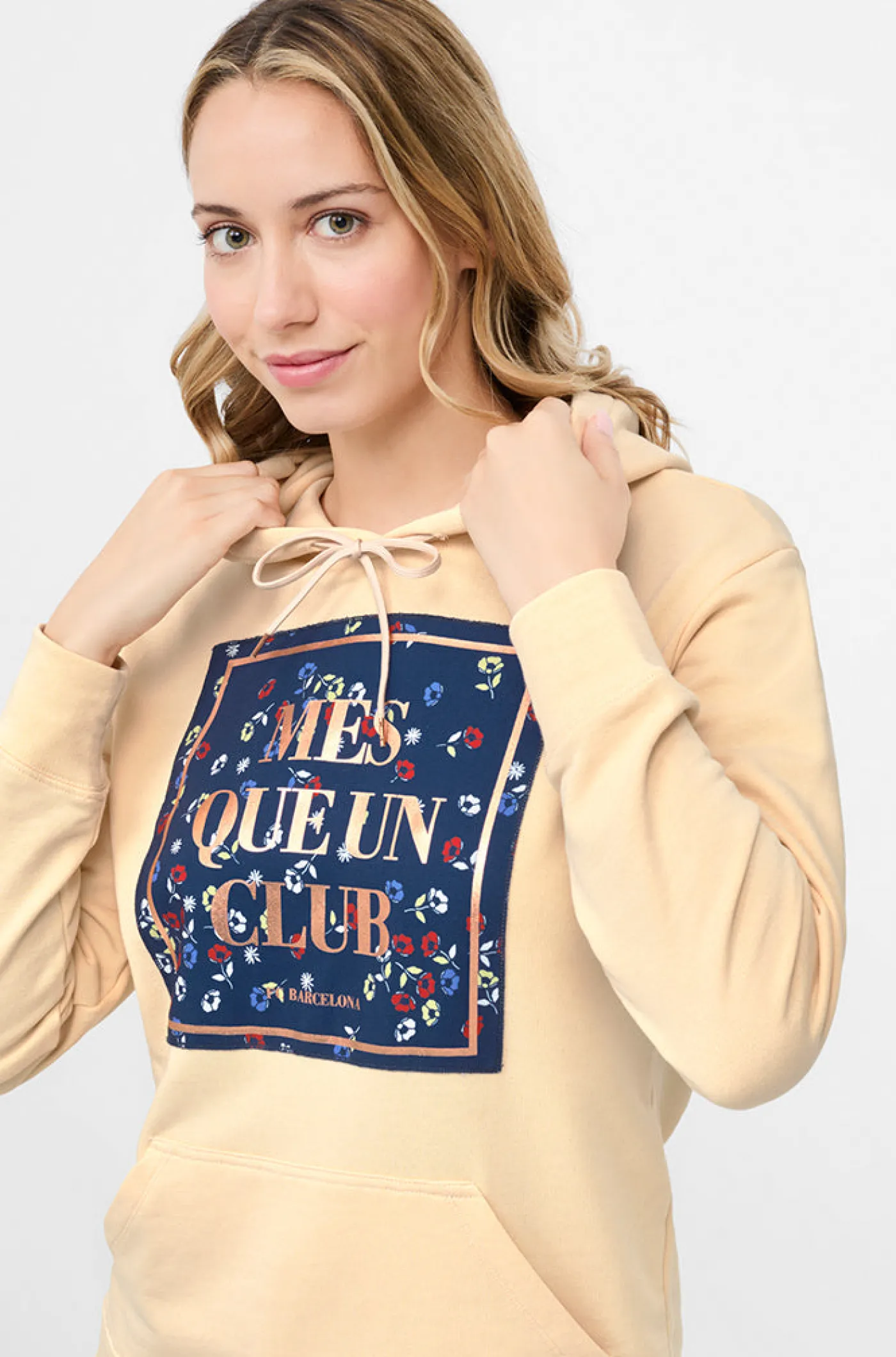 Discount Sudadera canguro "Més que un club" Mujer Sudaderas Y Jerséis