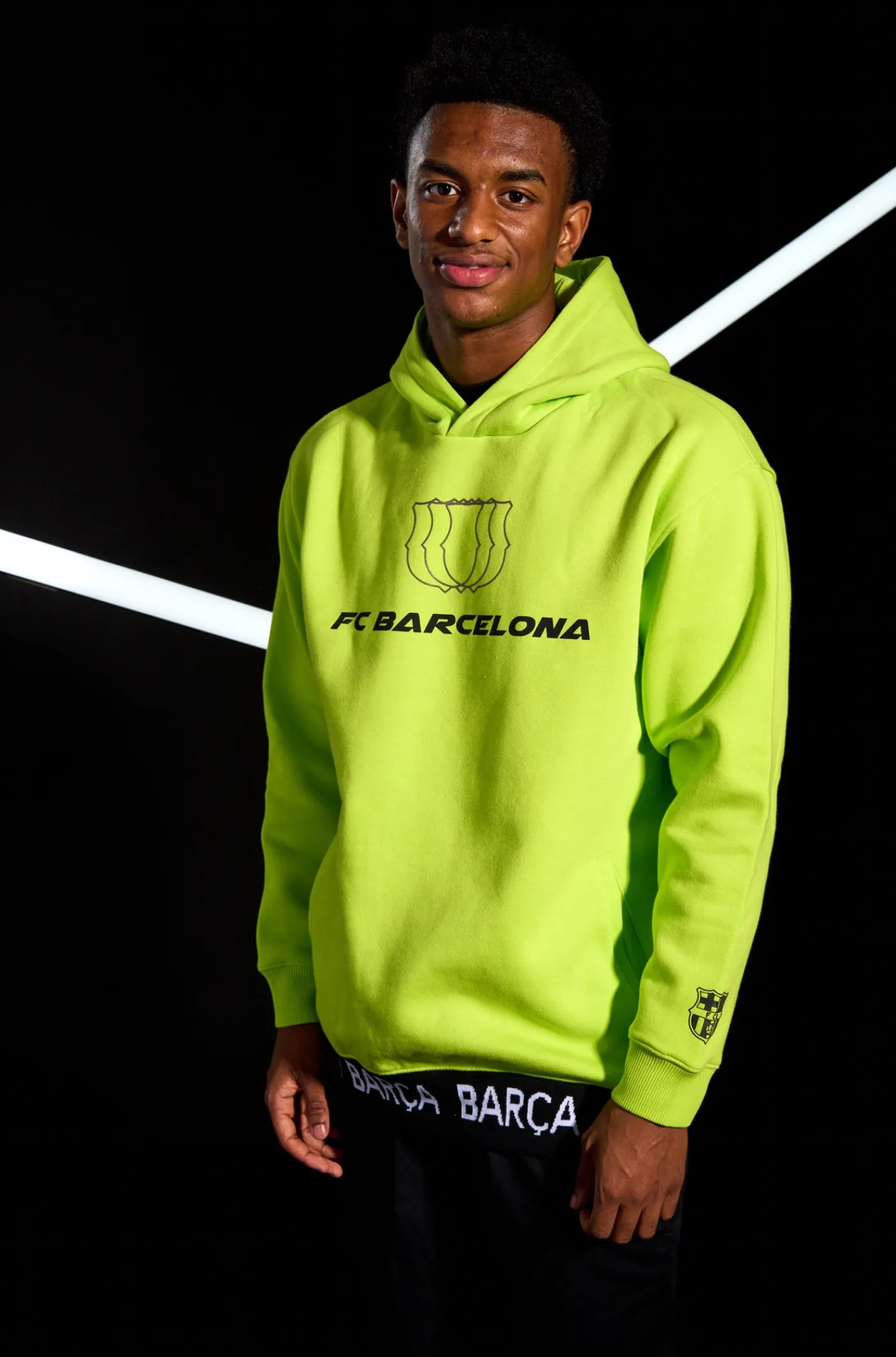 Clearance Sudadera con capucha lima Barça - Numerology Hombre Sudaderas