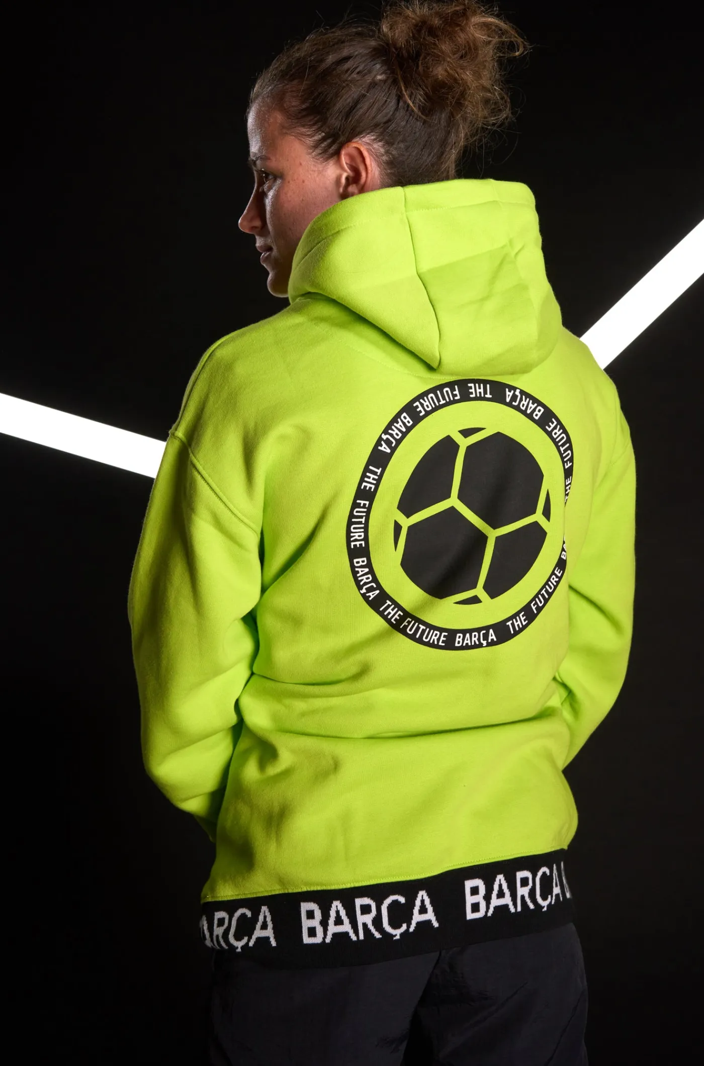 Clearance Sudadera con capucha lima Barça - Numerology Hombre Sudaderas