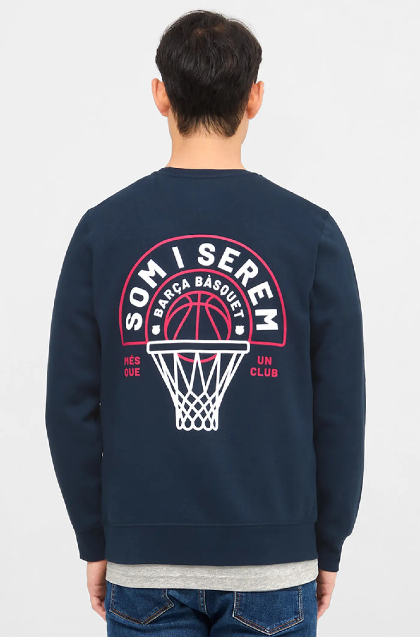 Best Sudadera marino basket Barça Hombre Sudaderas | Basket