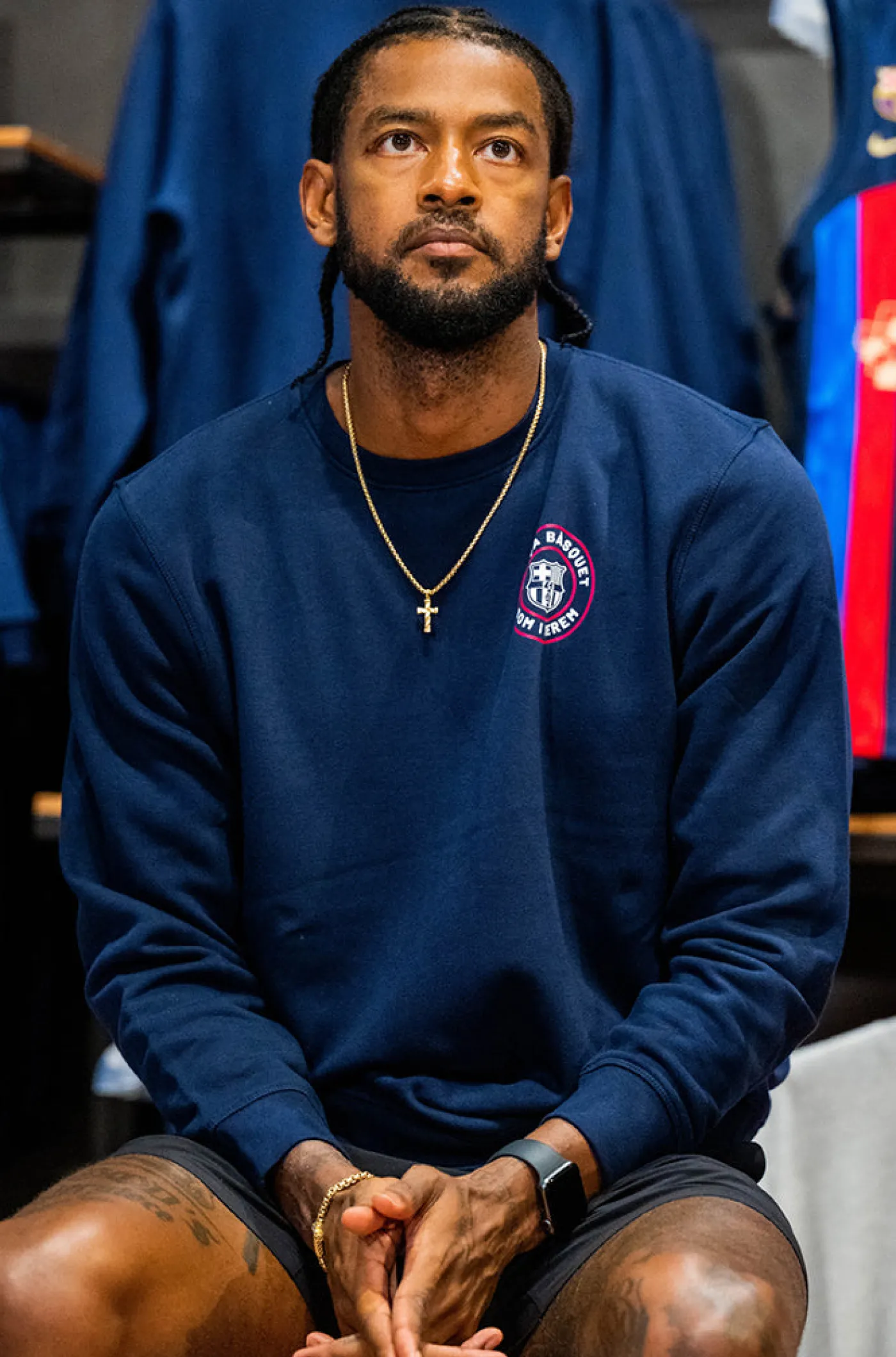 Best Sudadera marino basket Barça Hombre Sudaderas | Basket