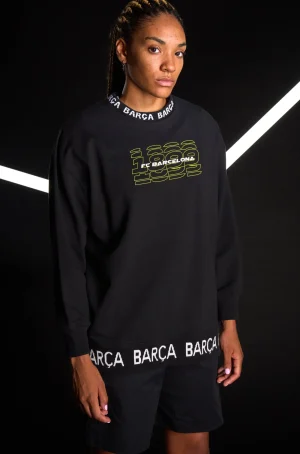 Flash Sale Sudadera negra Barça - Numerology Mujer Sudaderas Y Jerséis