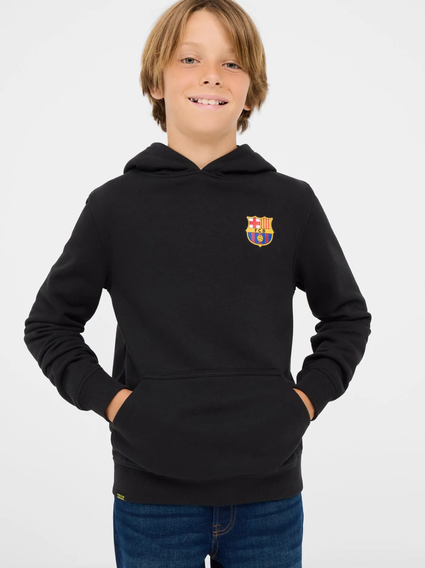 Outlet Sudadera negra trencadís Barça - Junior Niños Sudaderas