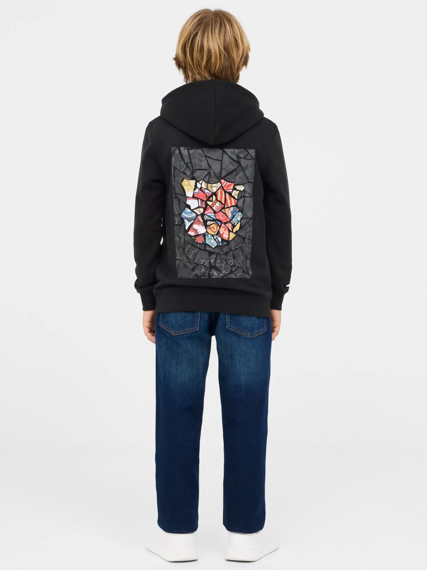 Outlet Sudadera negra trencadís Barça - Junior Niños Sudaderas