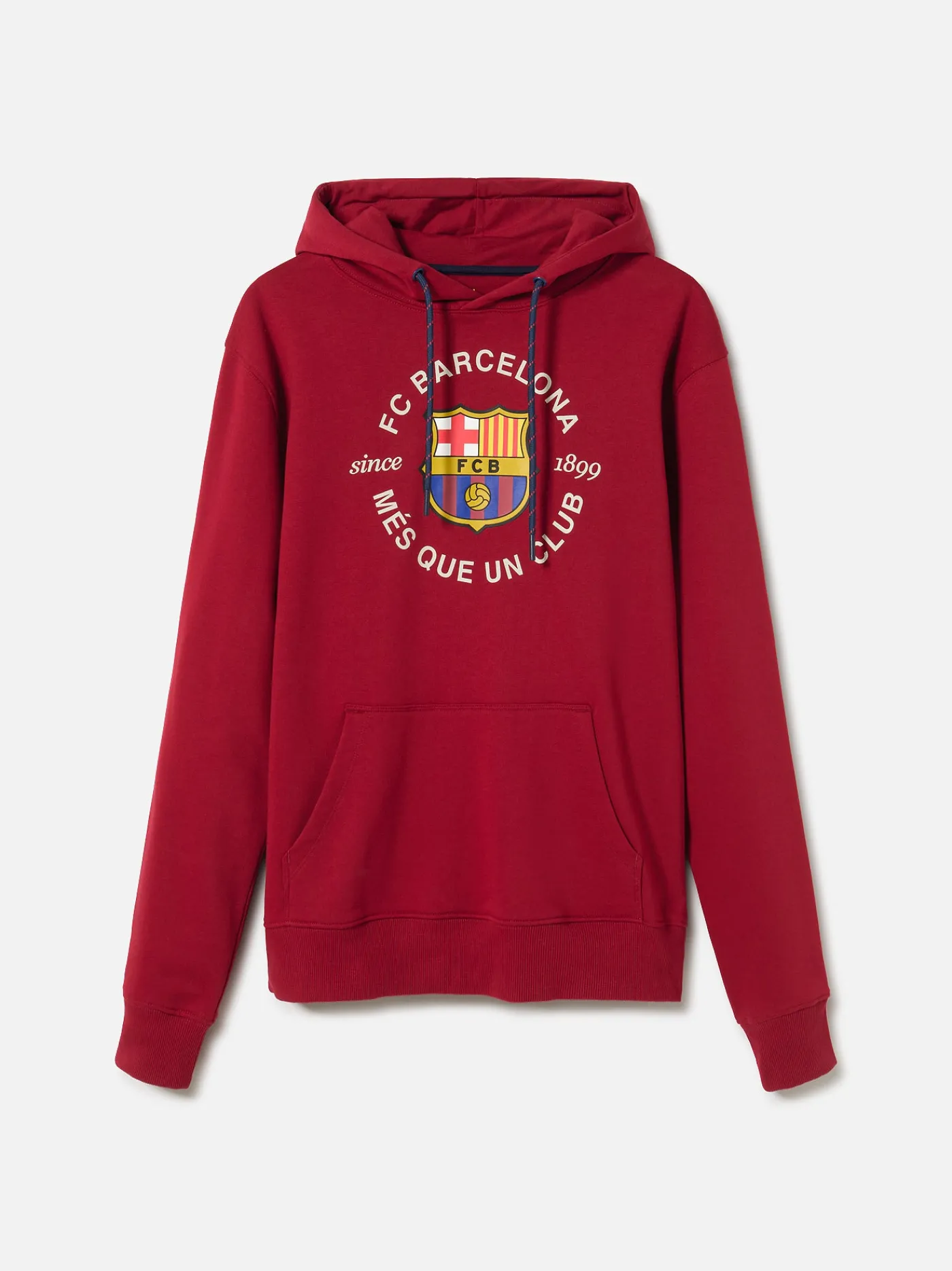 Cheap Sudadera roja escudo Barça Hombre Sudaderas