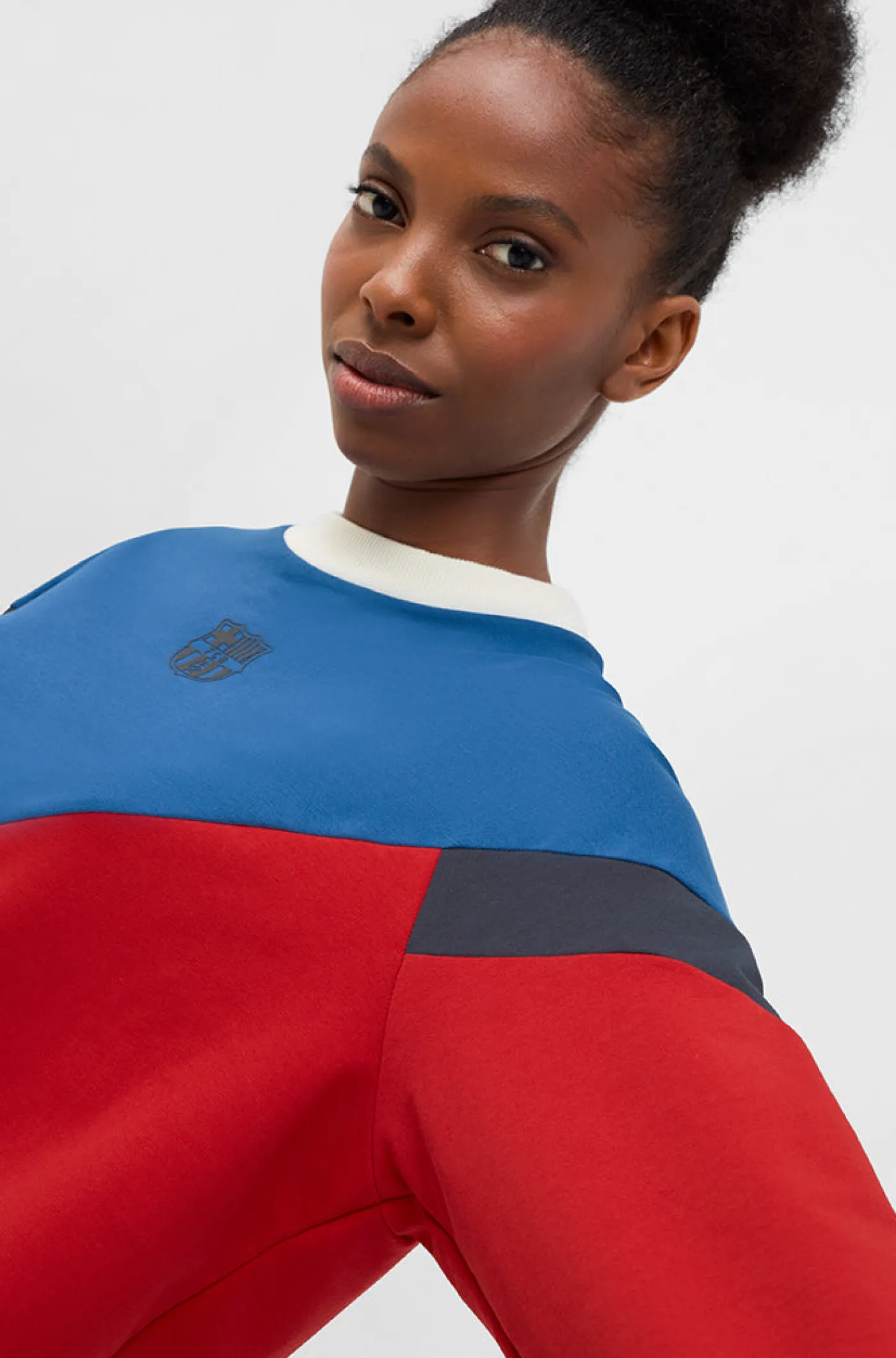 Sale Sudadera tricolor Barça – Mujer Mujer Sudaderas Y Jerséis | Chándals